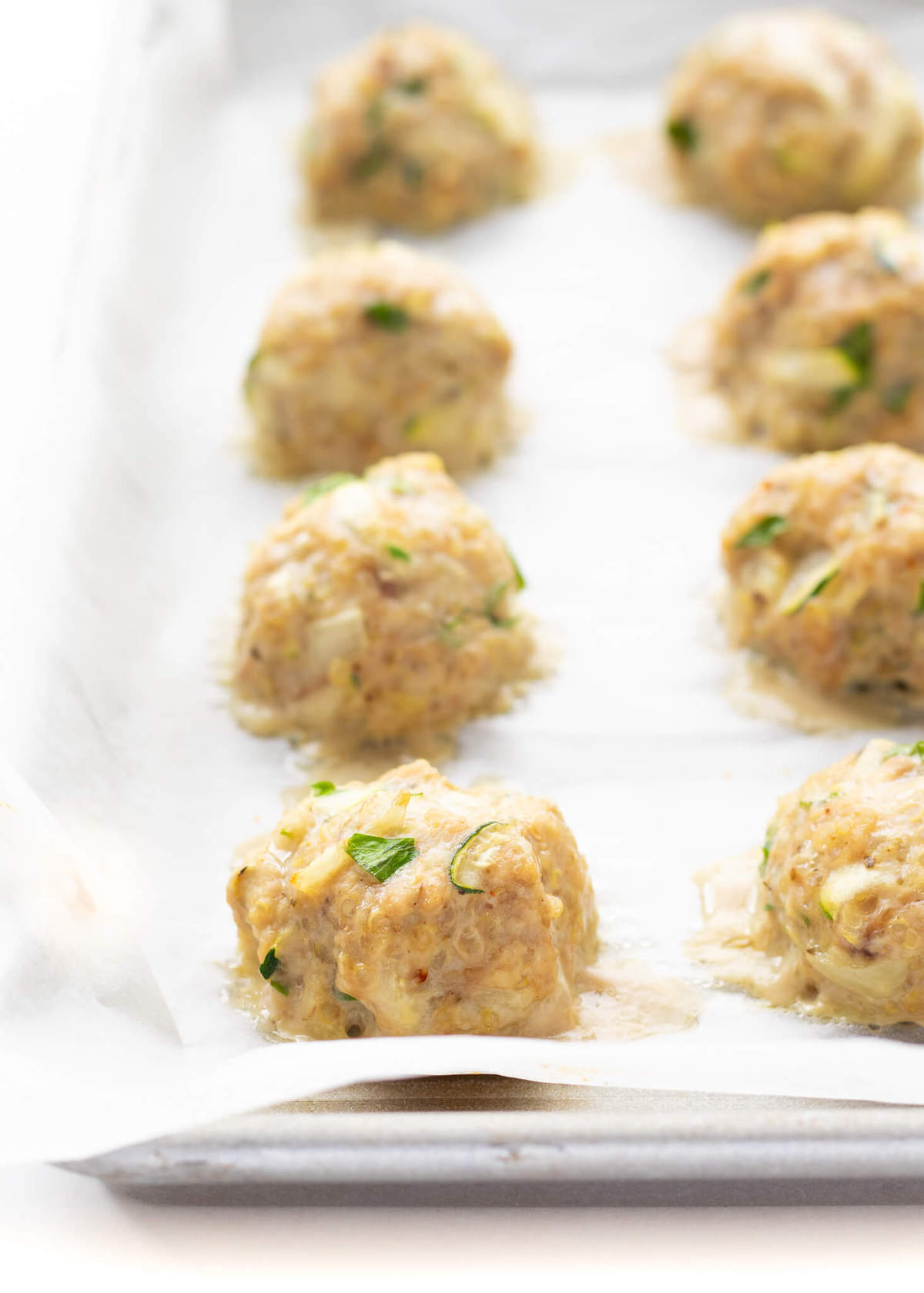 Chicken Quinoa Meatballs Haute & Healthy Living