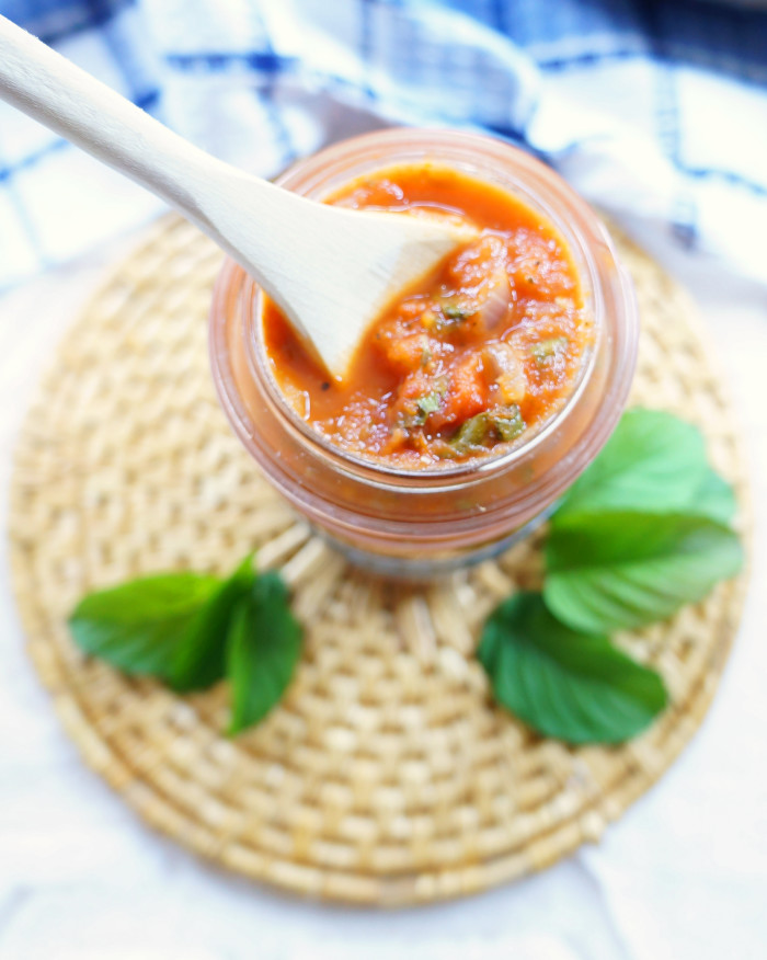 Homemade Chunky Tomato Sauce Haute & Healthy Living