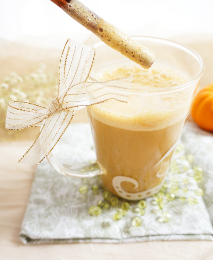 Closeup of Maple Pumpkin Spice Latte