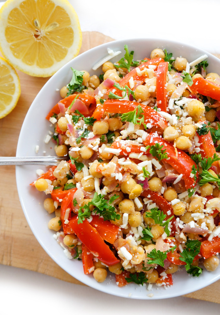 Mediterranean Chickpea Salad | Healthy Spring Recipes For Kids & Adults