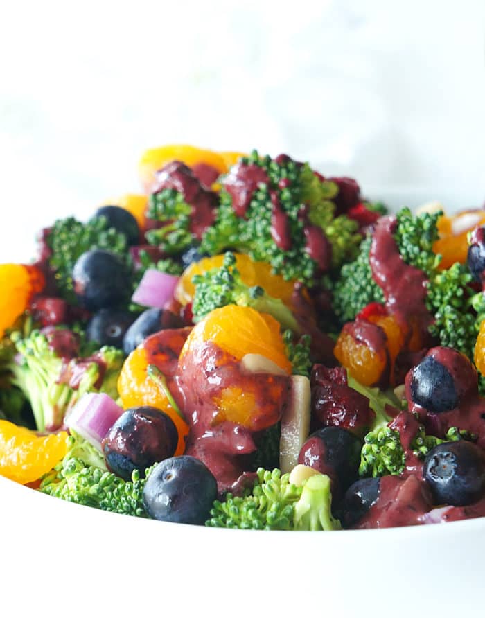 Blueberry Mandarin Broccoli Salad 