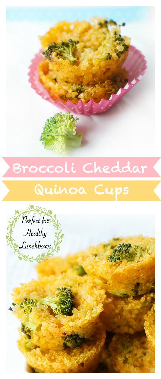 Broccoli Cheddar Quinoa Cups