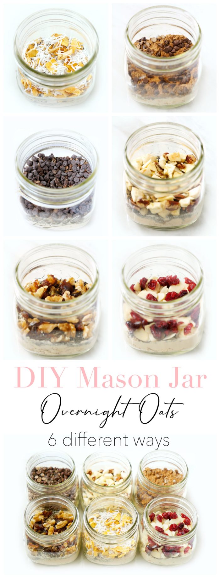 DIY Mason Jar Overnight Oat Recipes