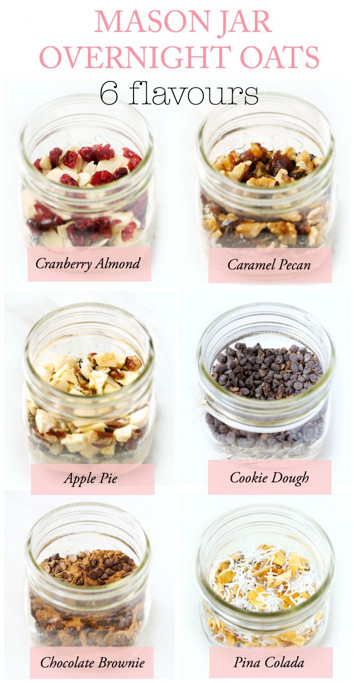 6 Mason Jar Protein Overnight Oats Recipes 6 Mason Jar Protein Overnight Oats Recipes