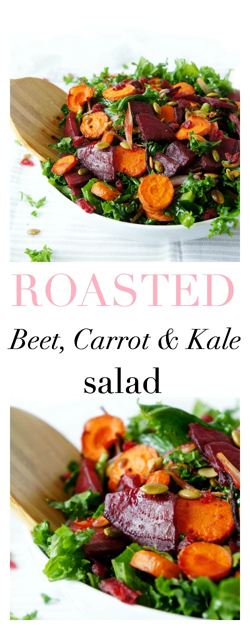 Roasted Beet, Carrot & Kale Salad