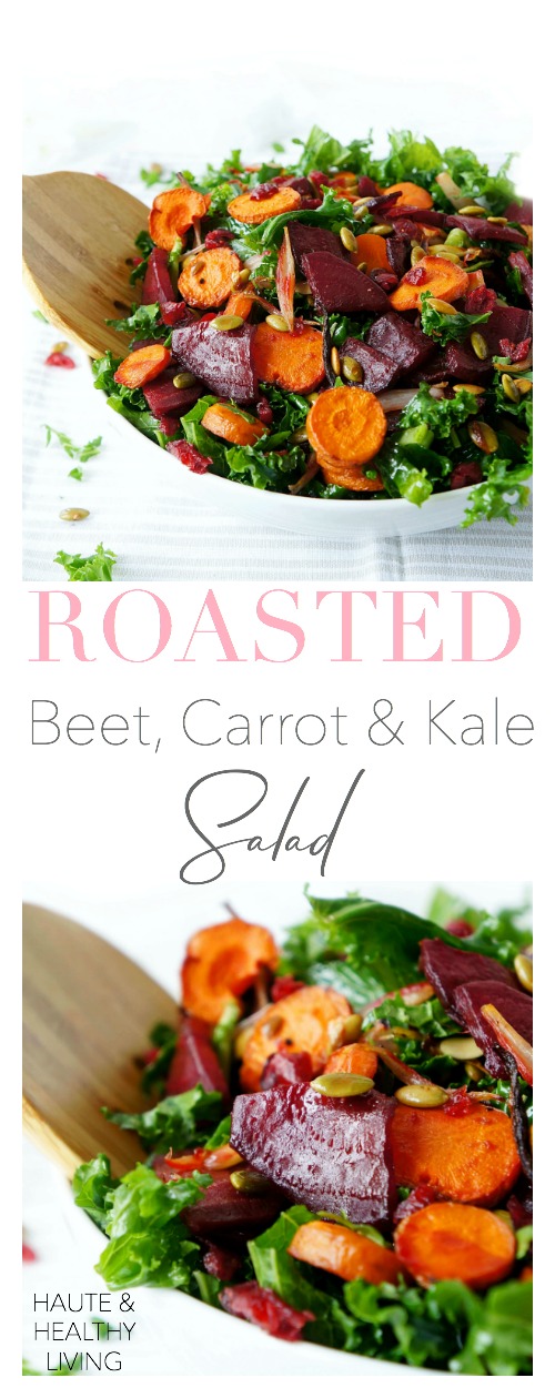 Roasted Beet, Carrot & Kale Salad