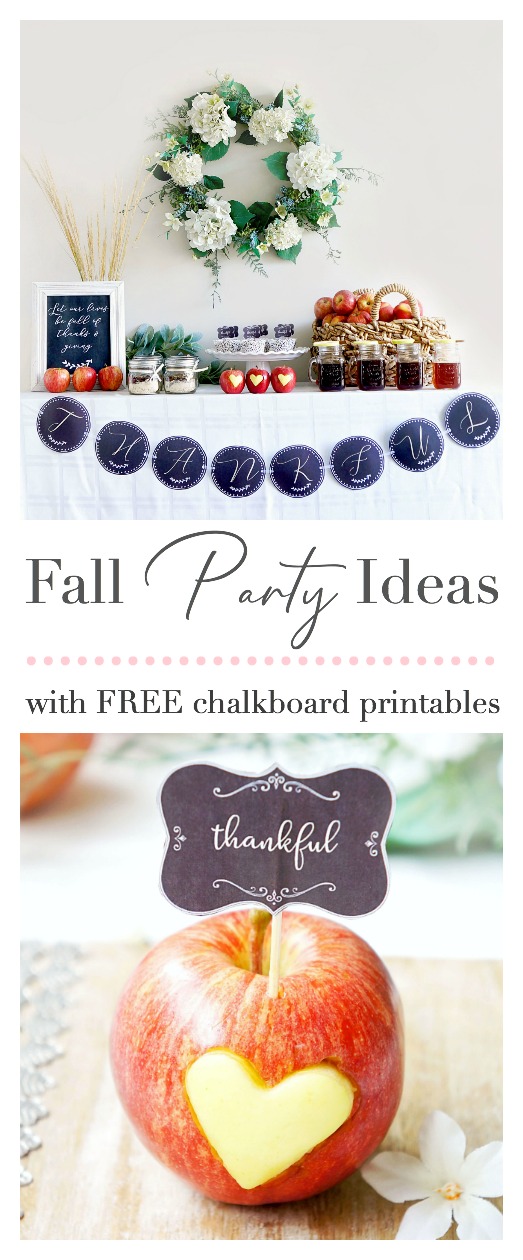 Fall Entertaining Ideas: Free Thanksgiving Chalkboard Printables