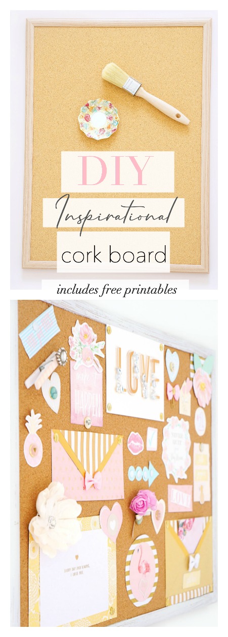 DIY Inspirational Cork Board