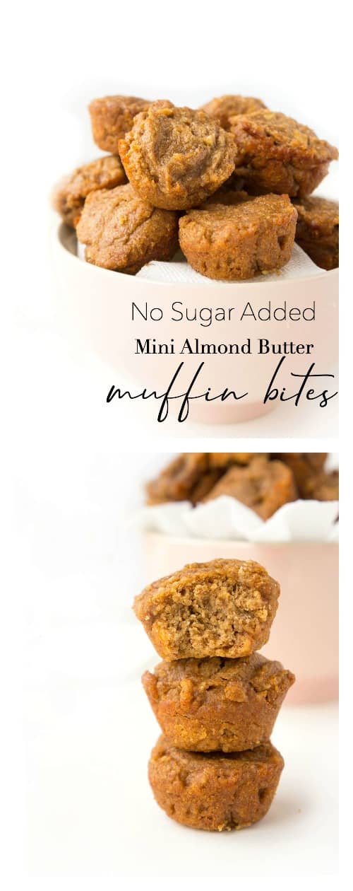 Mini Almond Butter Muffin Bites