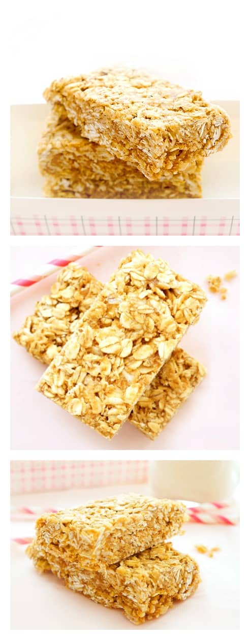 4-Ingredient No-Bake Peanut Butter Protein Bars