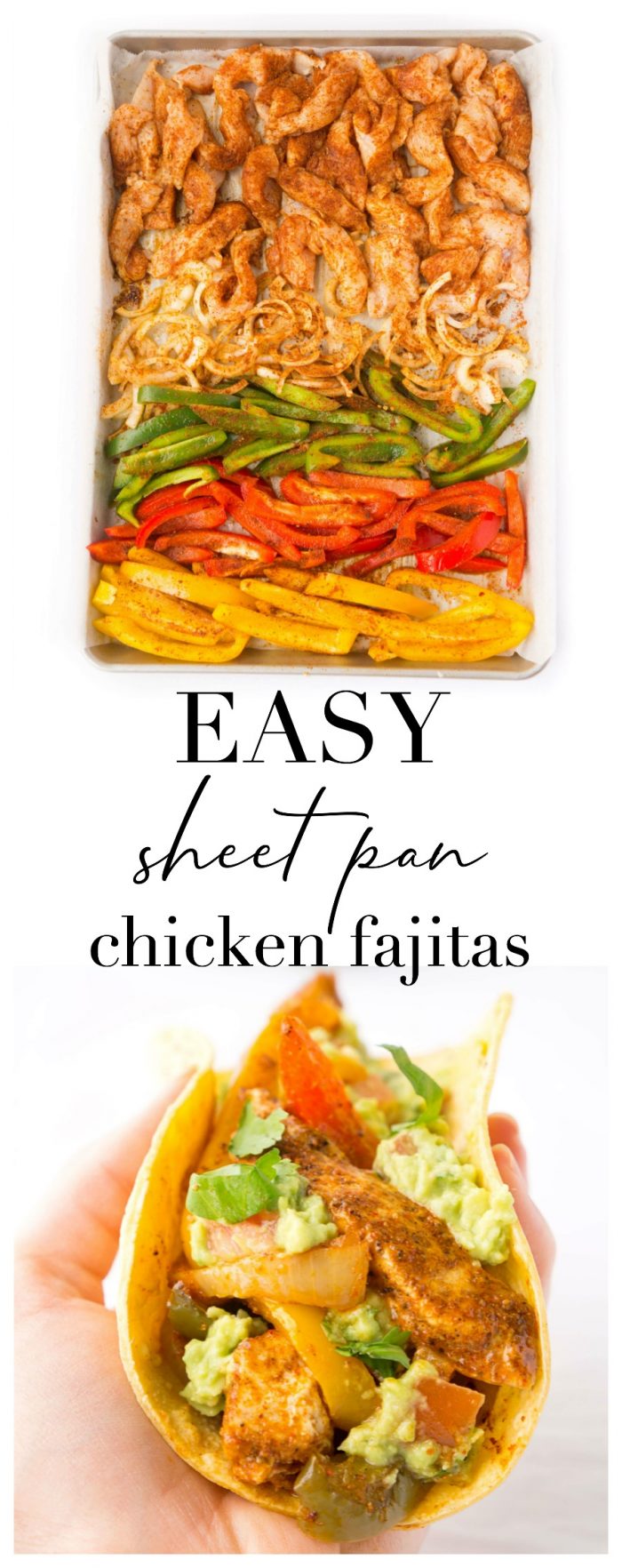 Healthy Sheet Pan Chicken Fajitas Haute & Healthy Living