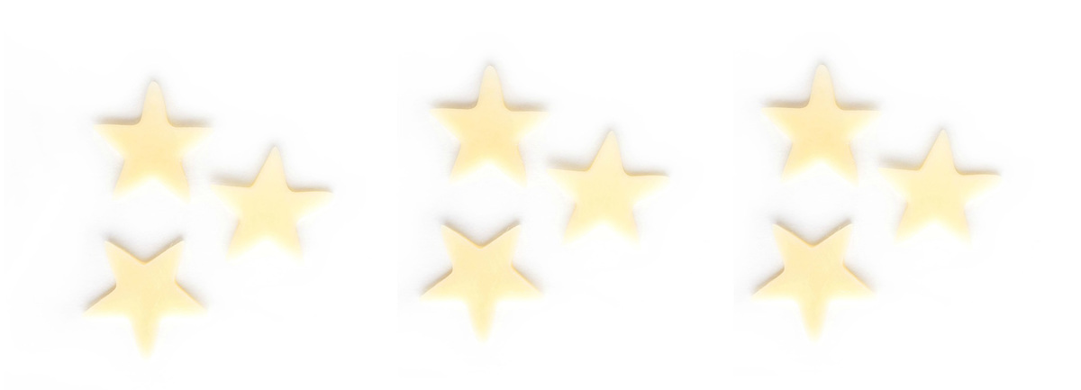 Yellow five-pointed stars