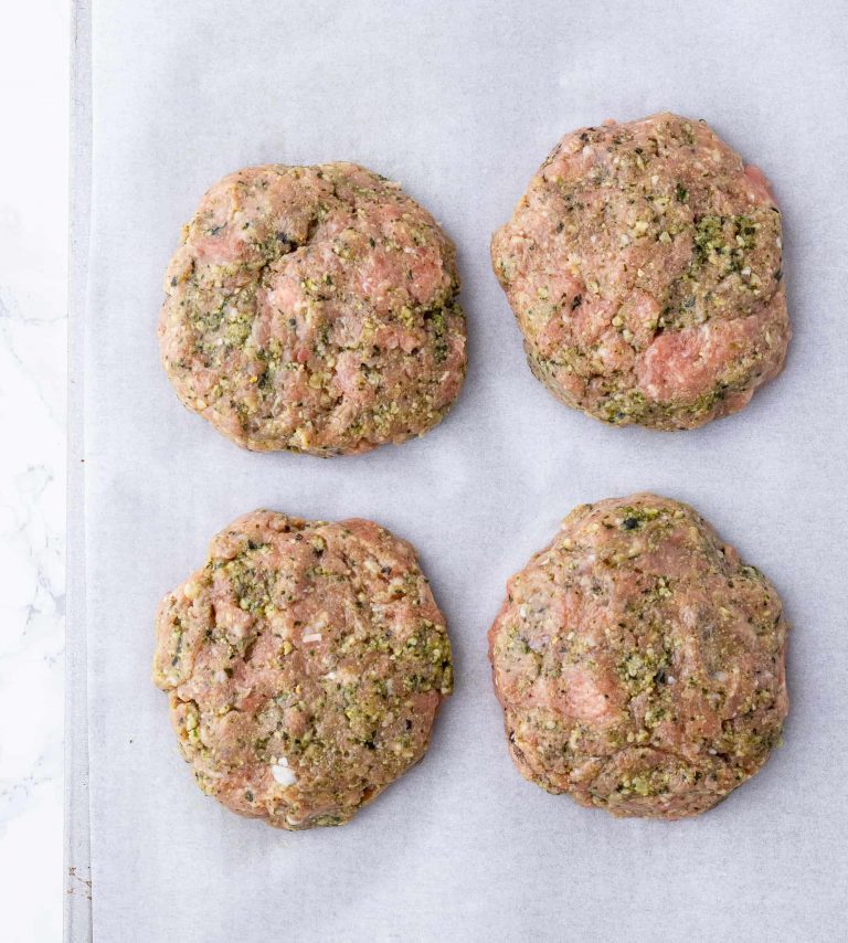 Pesto Chicken Burgers Haute & Healthy Living