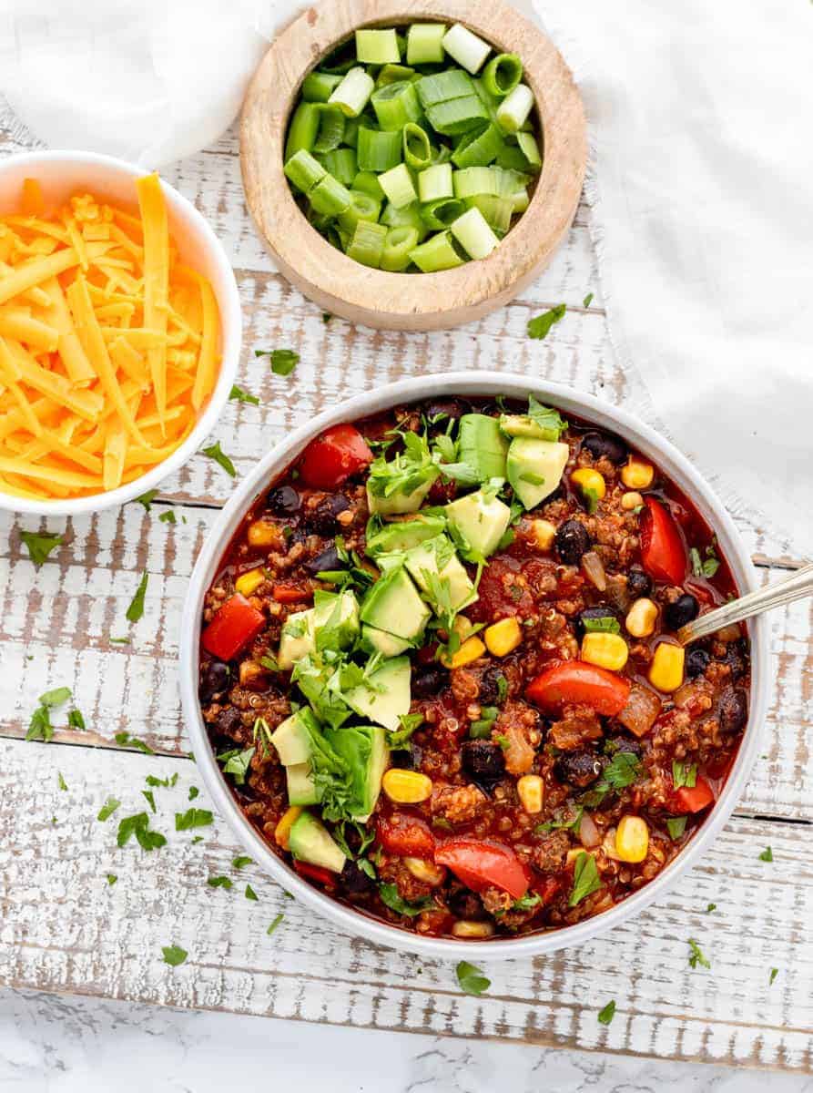 30Minute Healthy Chili Recipe (Beef & Quinoa) Haute & Healthy Living