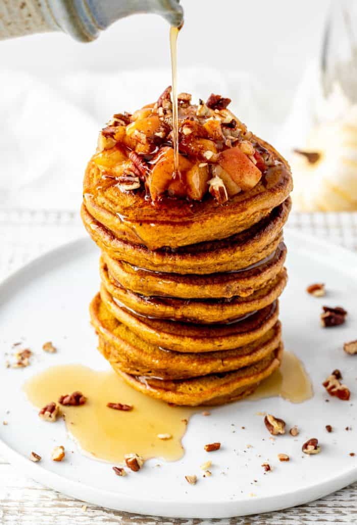 Healthy Pumpkin Pancakes Haute Healthy Living