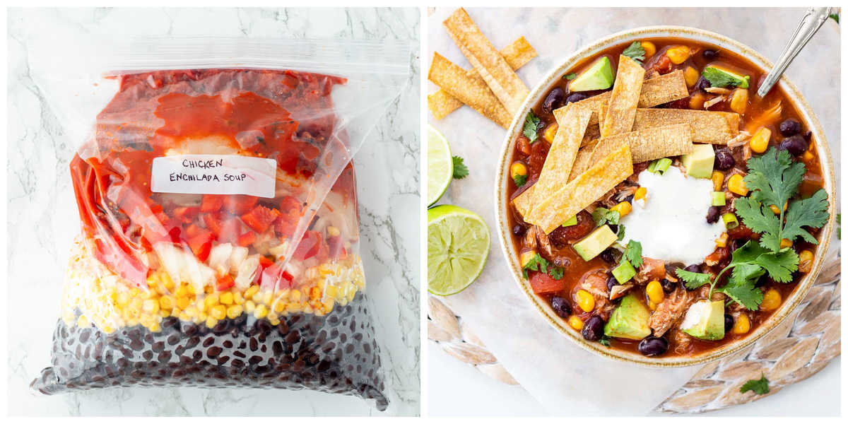10 Healthy Crockpot Freezer Meals for Dinner - Mind Over Munch