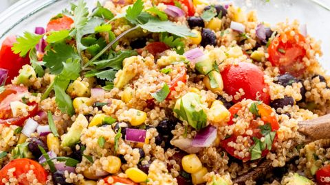 mexican quinoa salad with orange lime dressing Mexican Quinoa Salad with Honey Lime Vinaigrette
