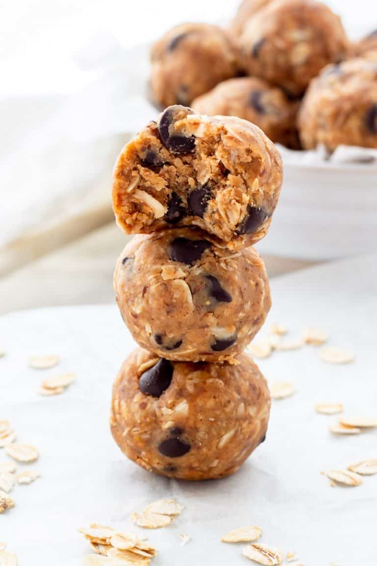 No Bake Oatmeal Protein Balls {Without Peanut Butter}