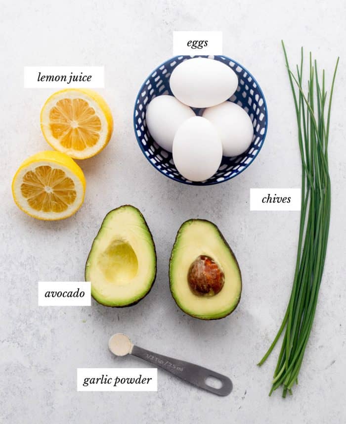 Ingredients to make the salad.