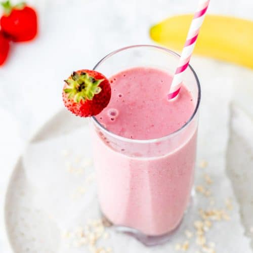 Strawberry Banana Yogurt Smoothie Haute & Healthy Living