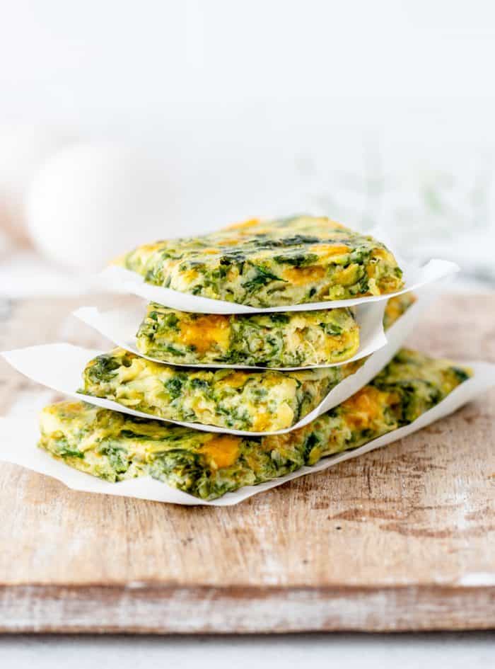 Spinach Zucchini Frittata Fingers - Toddler Meals