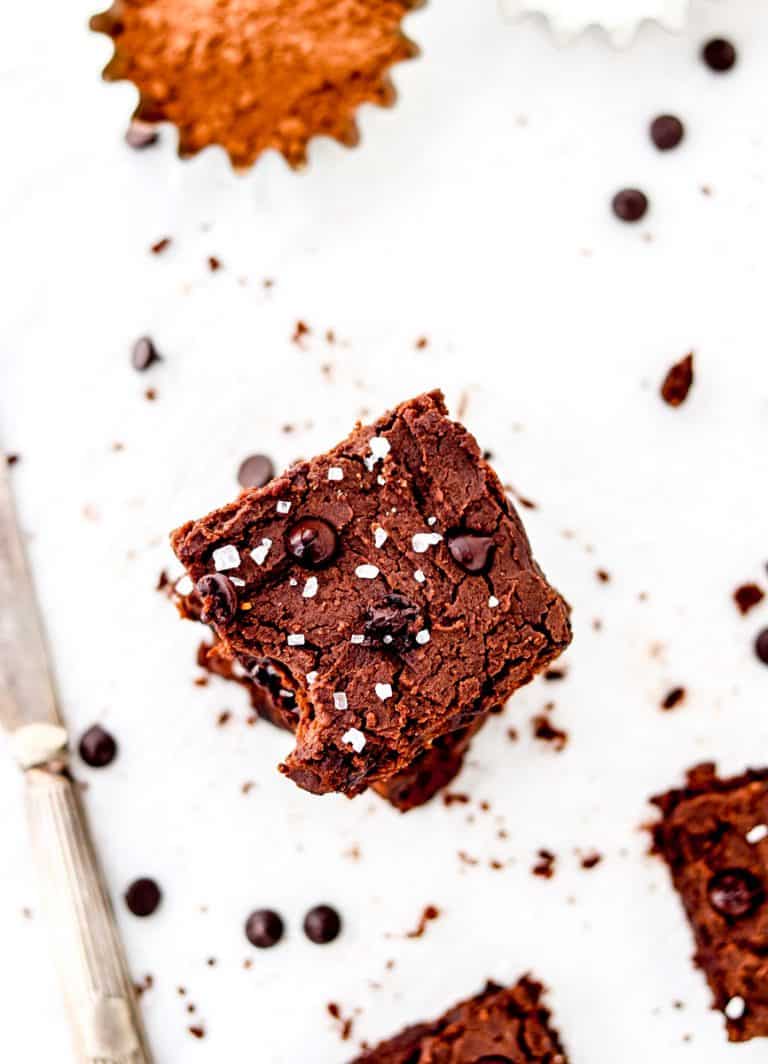 Vegan Chickpea Protein Brownies Haute & Healthy Living