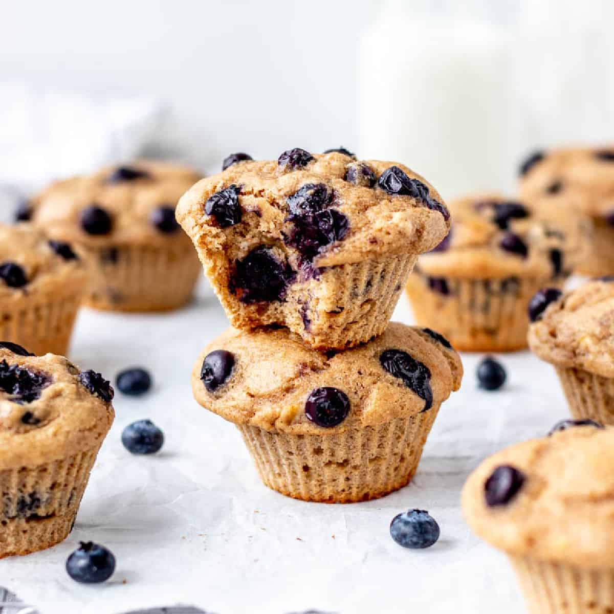 Blueberry Protein Kodiak Cakes Muffins