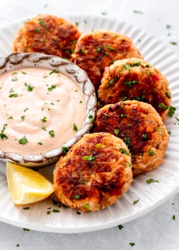 Healthy Salmon Patties with Crackers {Best Ever}