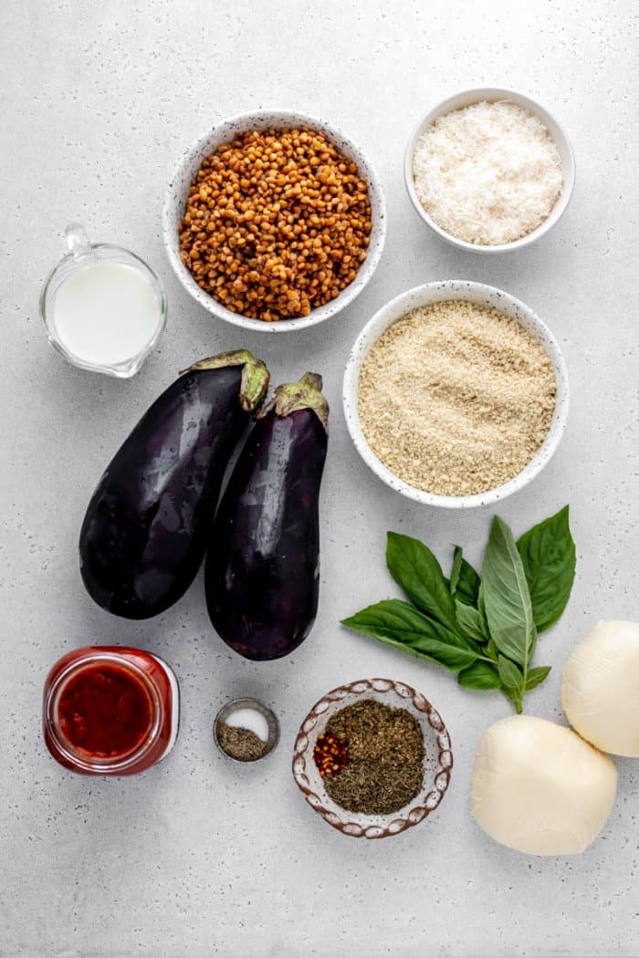 No Fry Eggplant Parmesan {without Egg} Haute & Healthy Living