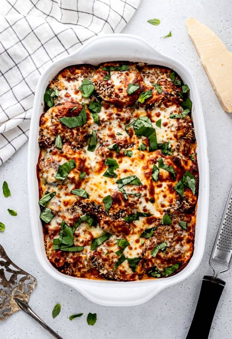 No Fry Eggplant Parmesan {without Egg} Haute & Healthy Living