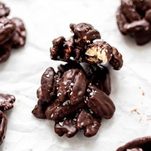 Dark Chocolate Covered Pecans Haute & Healthy Living