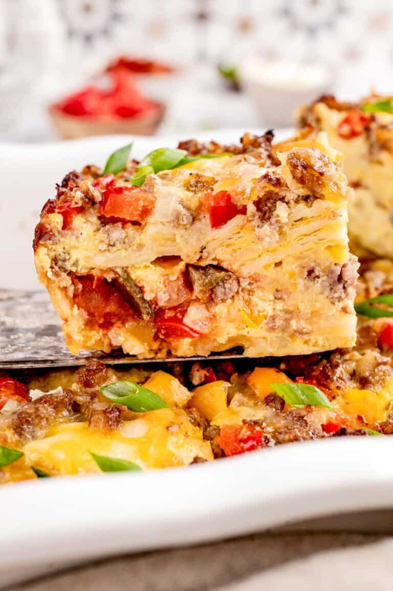 Make Ahead Breakfast Burrito Casserole - Haute & Healthy Living
