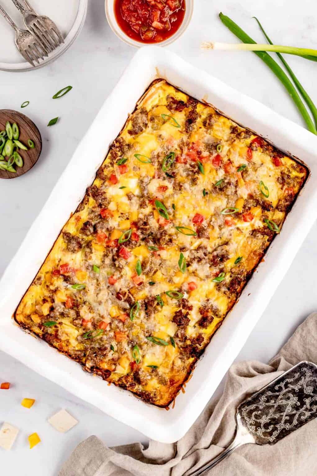 Make Ahead Breakfast Burrito Casserole Haute & Healthy Living