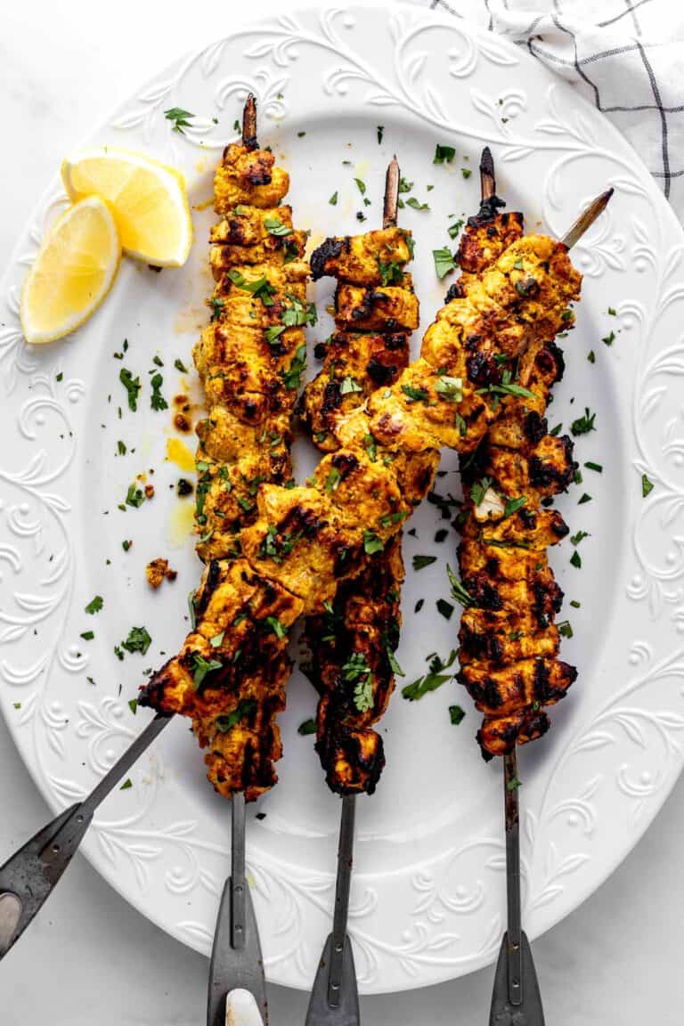 Grilled Chicken Tikka Kebabs Recipe Haute & Healthy Living