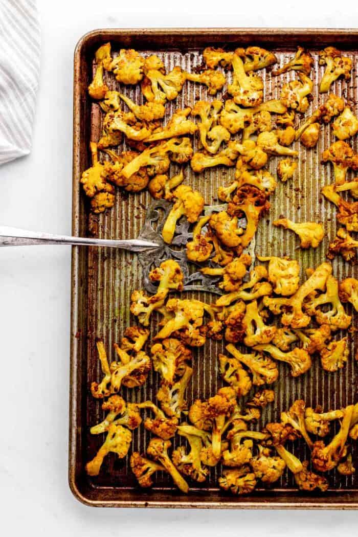Golden Turmeric Roasted Cauliflower Recipe