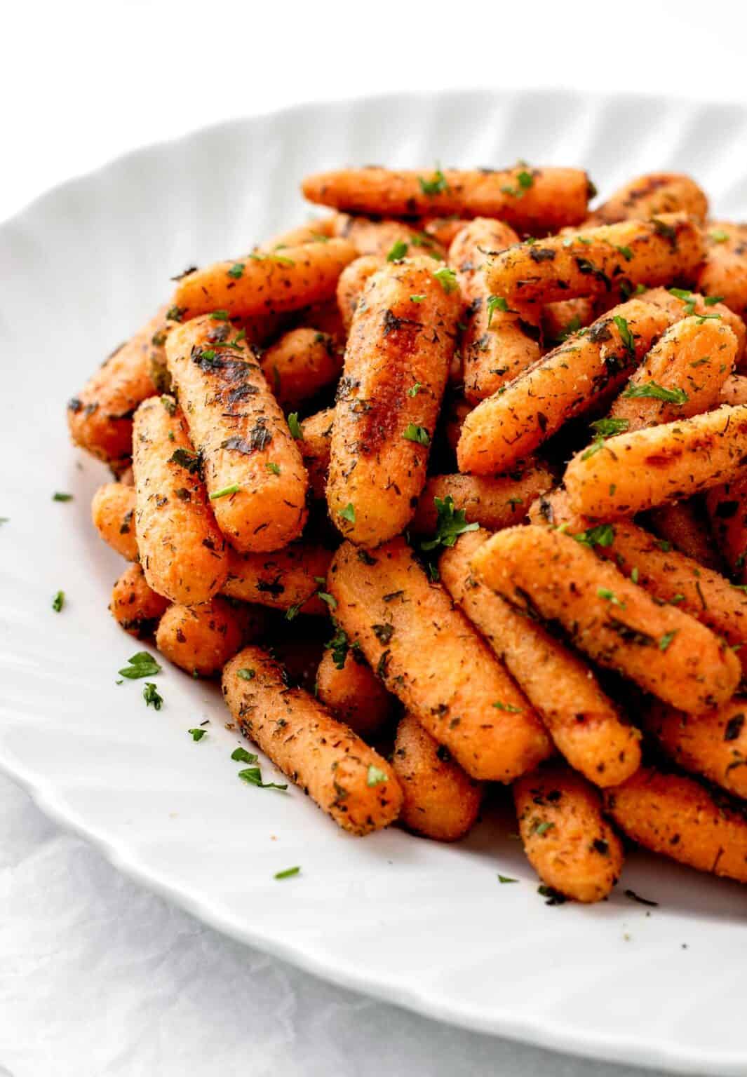 Roasted Ranch Baby Carrots Recipe Haute & Healthy Living