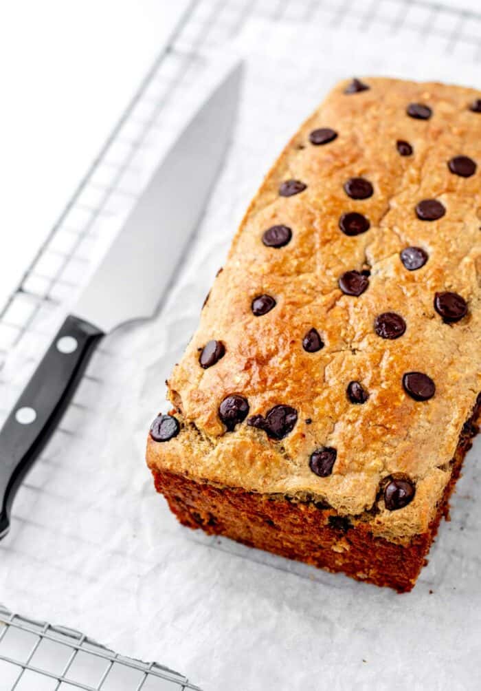 High Protein Banana Bread Recipe {with Chocolate} Haute & Healthy Living