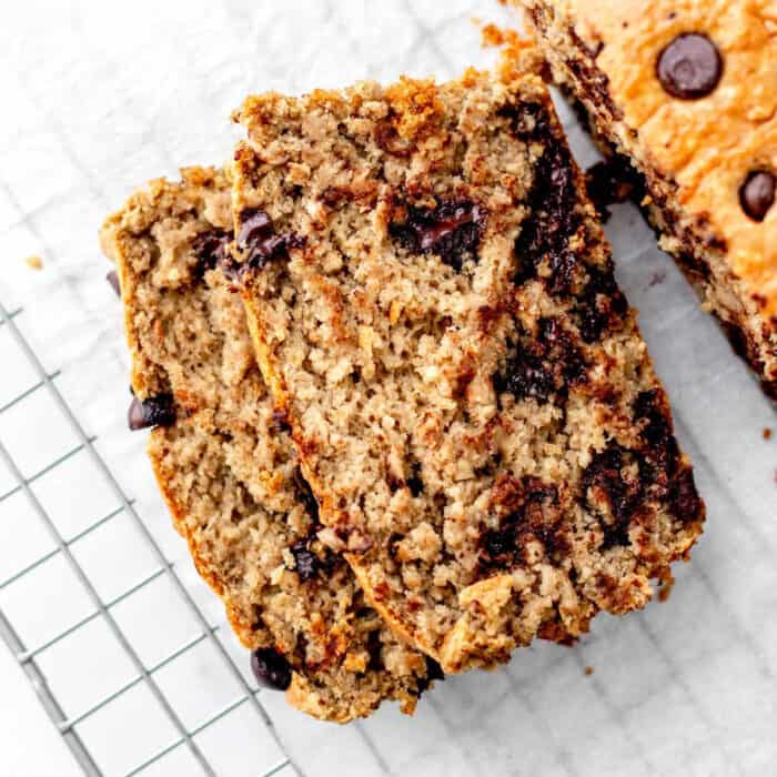 High Protein Banana Bread Recipe {with Chocolate} Haute & Healthy Living