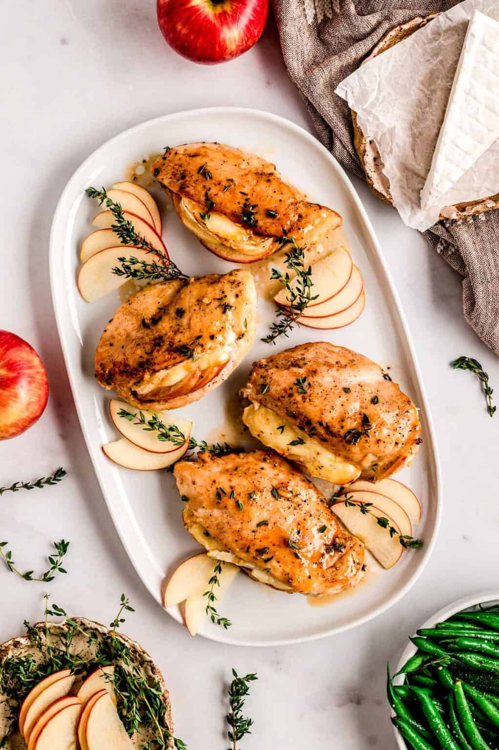 Apple and Brie Stuffed Chicken Breast Haute & Healthy Living