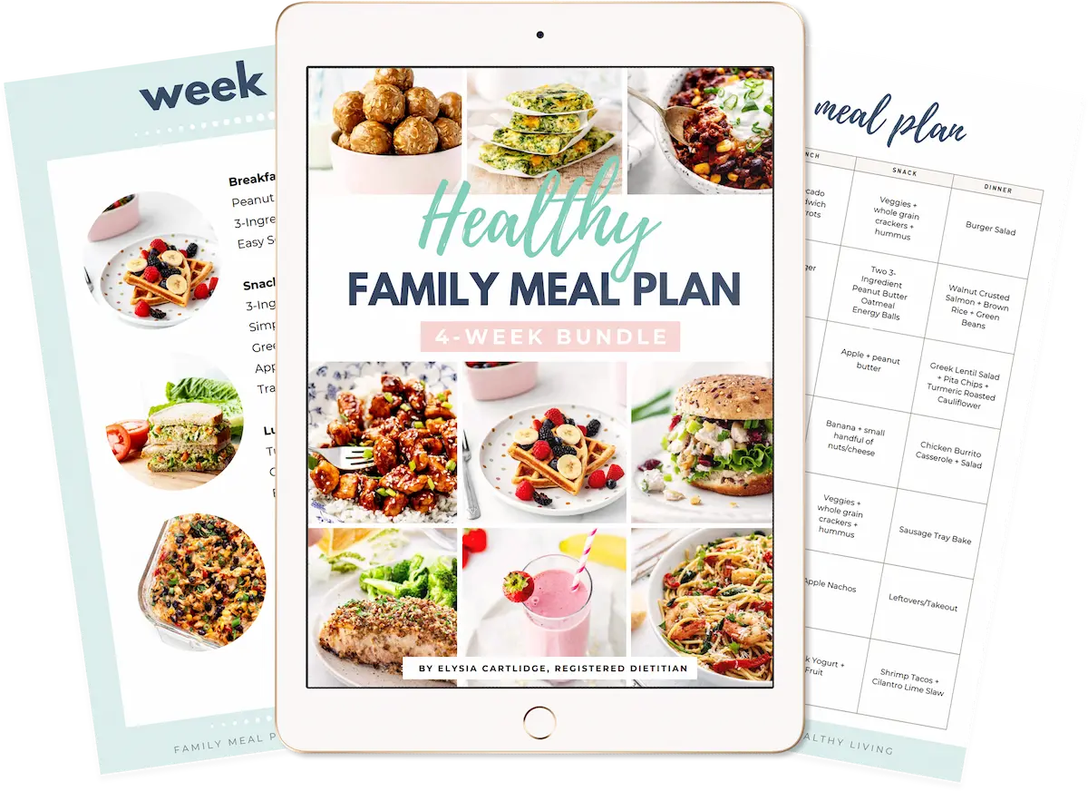 Healthy Family Meal Plan Fanned Pages