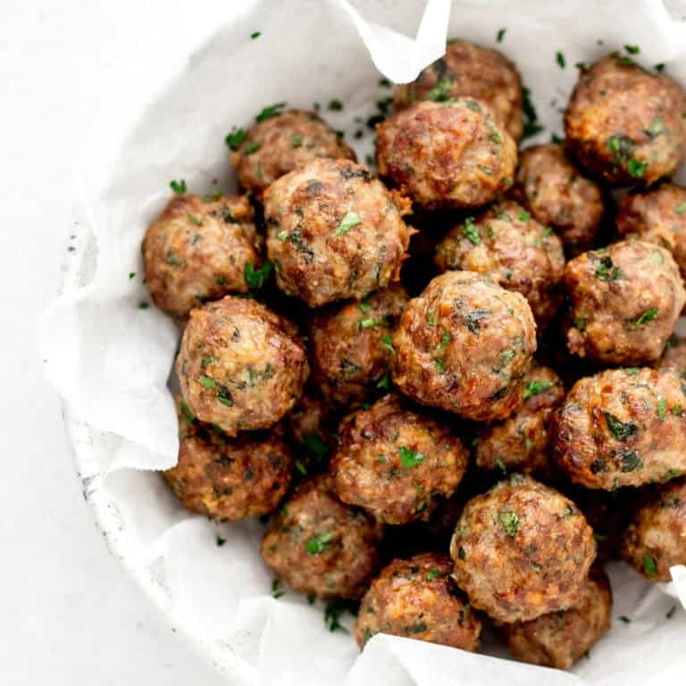 Healthy Homemade Beef Meatballs {High Protein} Haute & Healthy Living