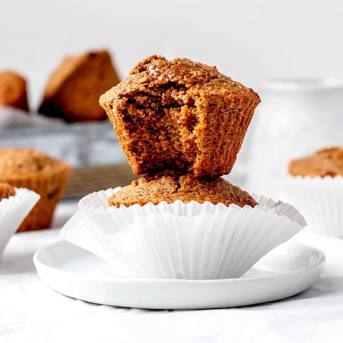 Honey Bran Muffins with Applesauce