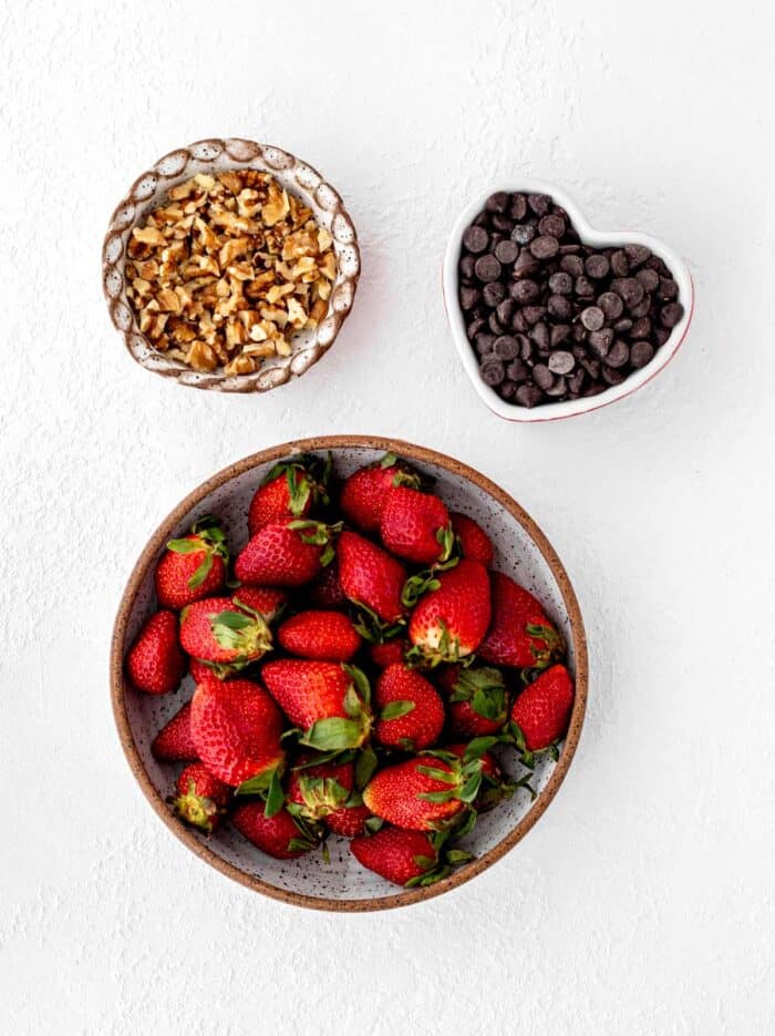 Dark Chocolate Covered Strawberries with Nuts - Haute & Healthy Living
