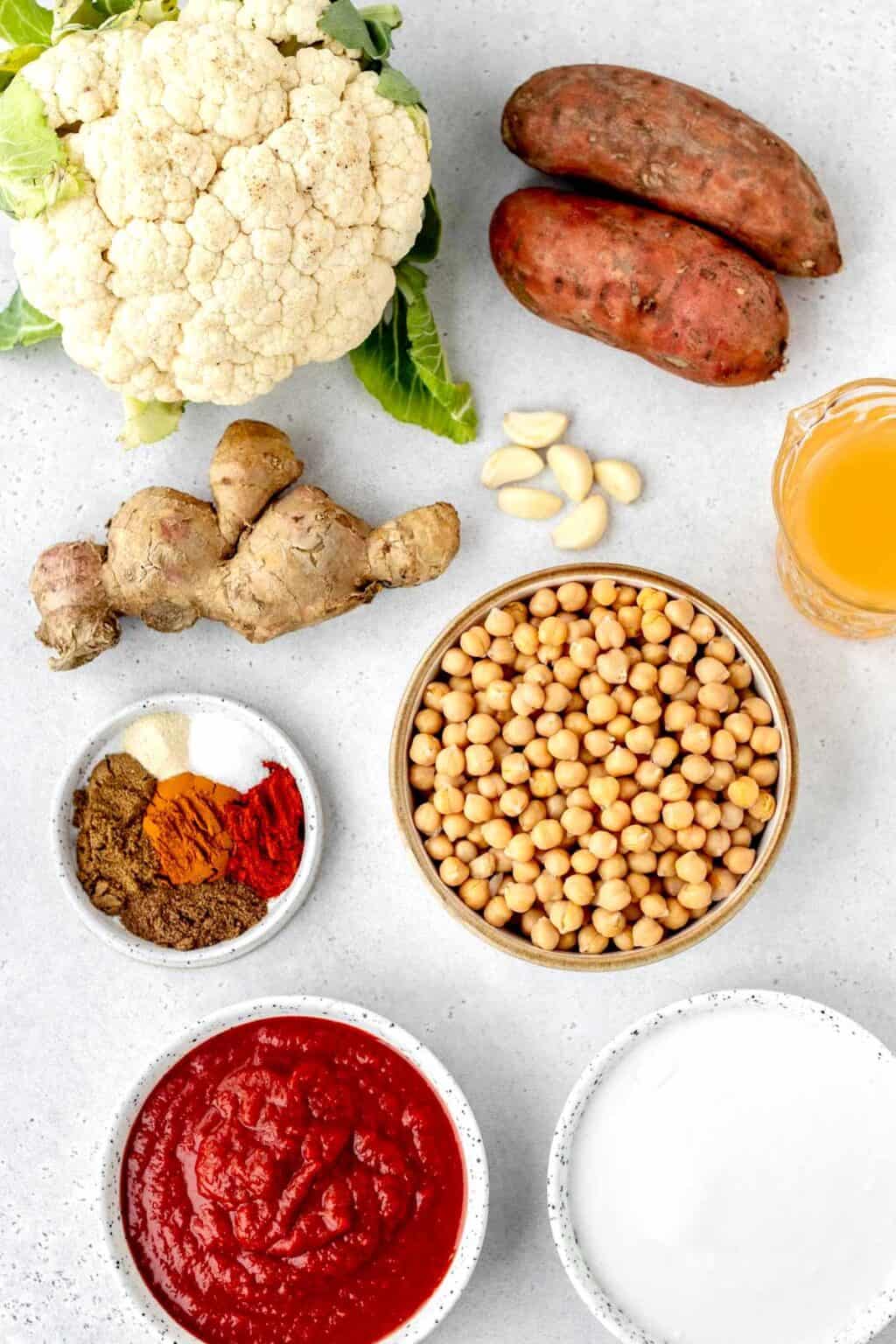 Slow Cooker Sweet Potato and Chickpea Curry {Vegetarian} - Haute ...